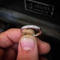 Bague or  blanc diamants 