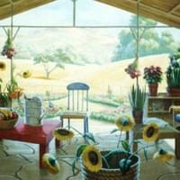 5' x 12', Acrylic on canvas, Carrow's restaurants