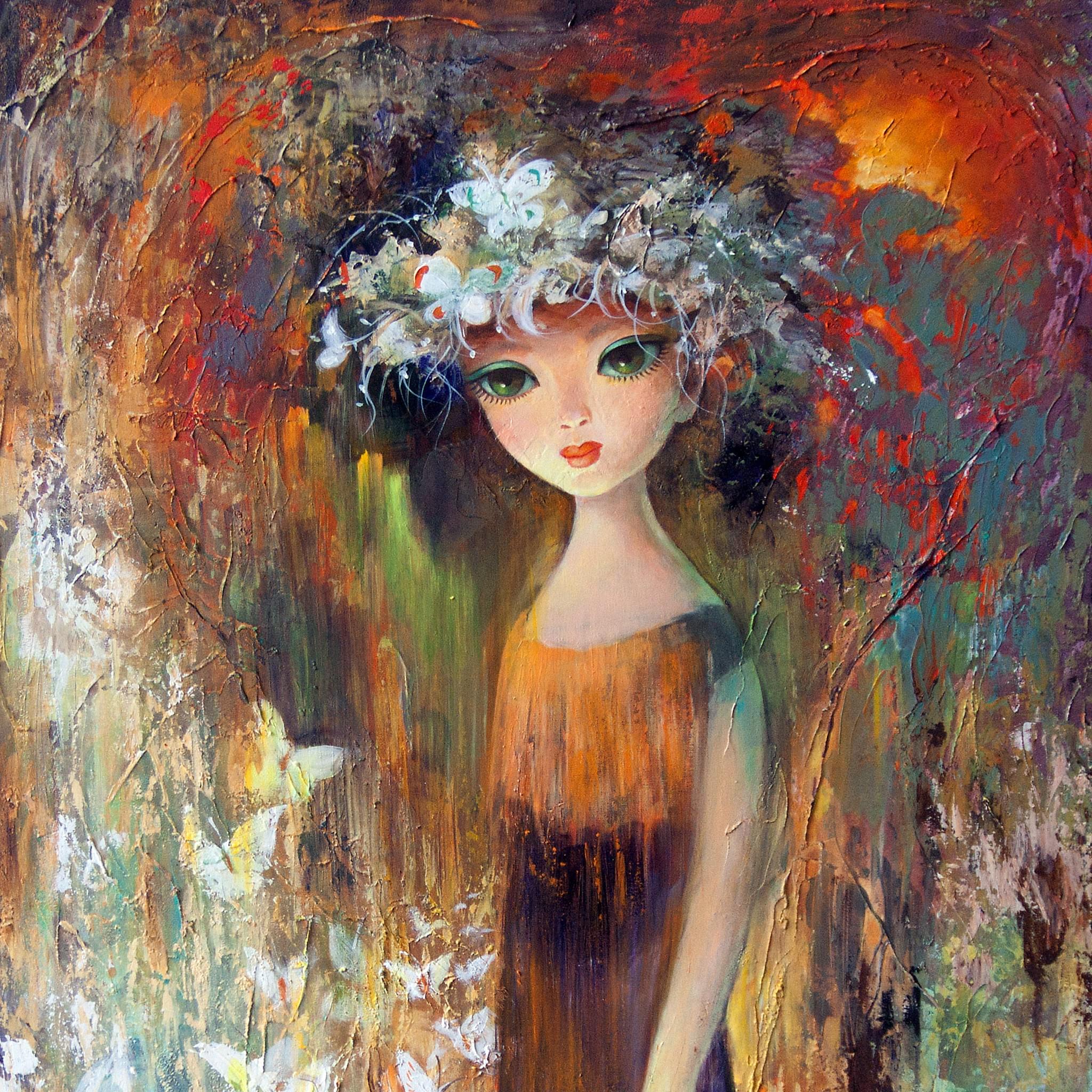 White Butterflies  SOLD