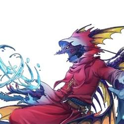 ゲーム用カードイラスト「リヴァイアサン」