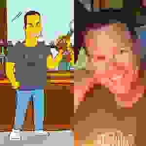 Simpsons Themed Digital Cartoon