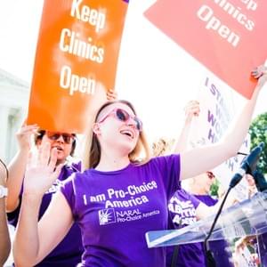 On assignment for NARAL at the Supreme Court 