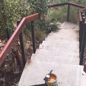 New steel and Kwila handrails - Building Queenstown
