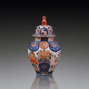 Porcelain Imari temple jar