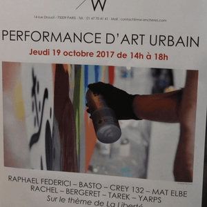 Performance Live Painting à Drouot 2018