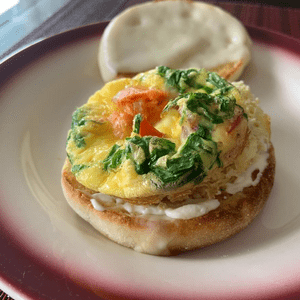 Smoked Salmon & Egg Breakfast Sandwich