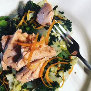 Seaweed & Salmon Stirfry