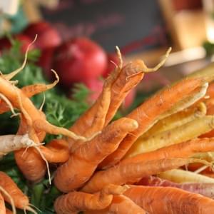 Frische Karotten, fein und zart