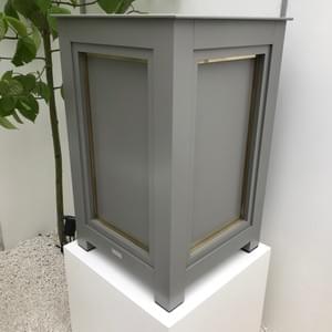 Tall No.1/25L with square trim and brass detailing - aluminium flat top