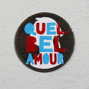 #pennydrops. Hand-painted pre-decimal pennies bearing a fake expansion of the QbA acronym.