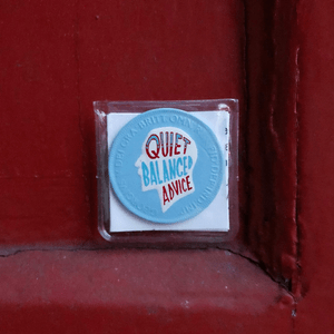 #pennydrops. Hand-painted pre-decimal pennies bearing a fake expansion of the QbA acronym.