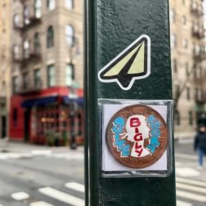 #pennydrops. Hand-painted pre-decimal pennies bearing a fake expansion of the QbA acronym.