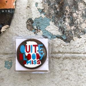 #pennydrops. Hand-painted pre-decimal pennies bearing a fake expansion of the QbA acronym.