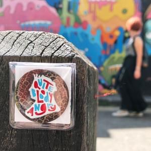 #pennydrops. Hand-painted pre-decimal pennies bearing a fake expansion of the QbA acronym.