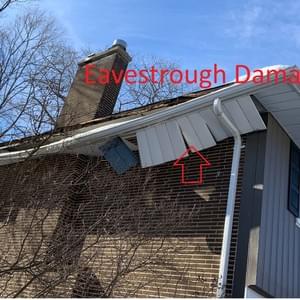 Eavestrough Damage