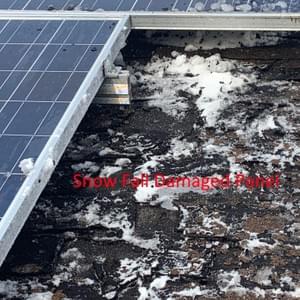 Snow Fall Damaged Panel