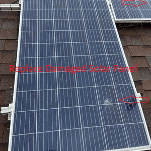 Replace Damaged Solar Panel