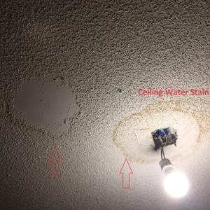 Ceiling water stain