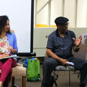 Panelists answering questions given by the moderator.