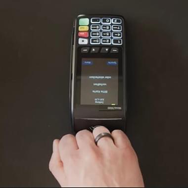 Touch-free payment smart ring