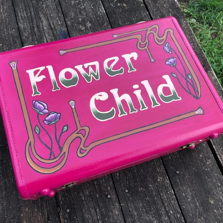 flower child suitcase