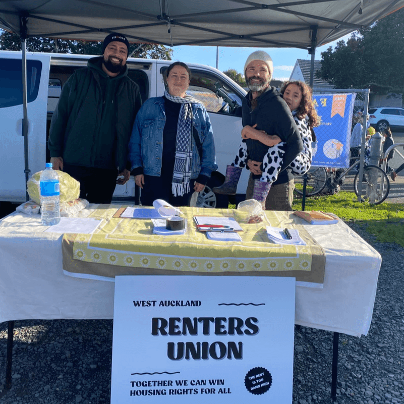 Housing campaign market stall
