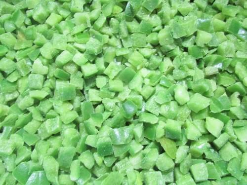 IQF Frozen Diced Green Peppers Supplier China