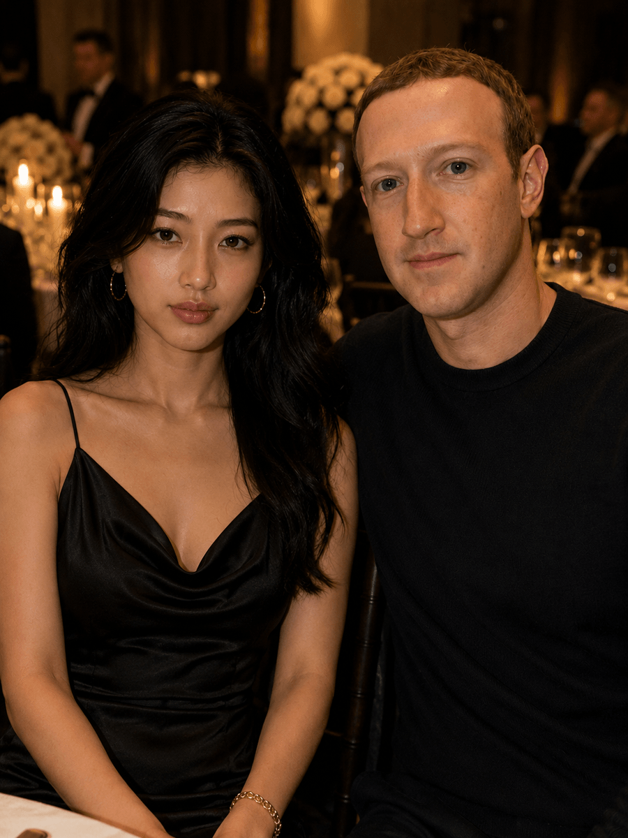Huana Lee with Mark Zuckerberg at an event