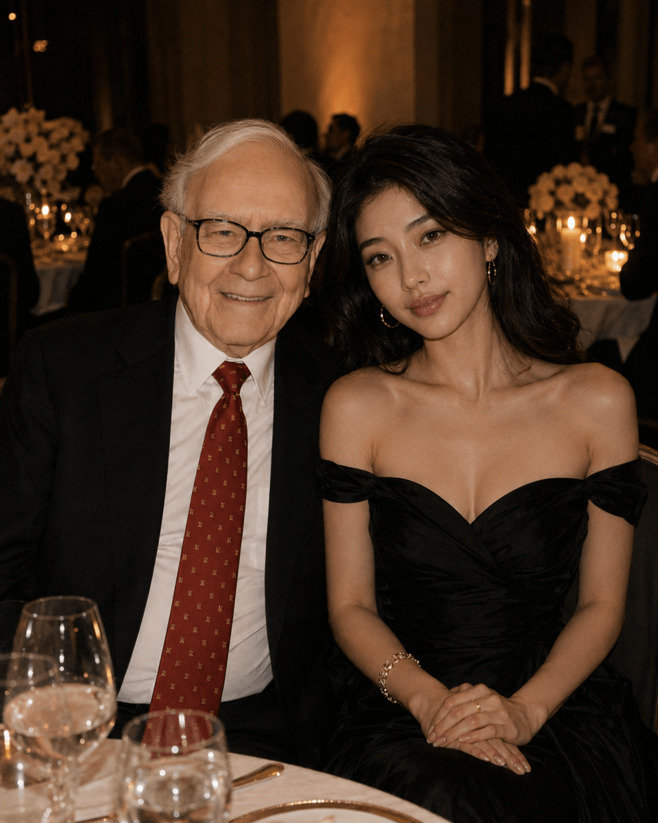 Huana Lee with Warren Buffett at an event