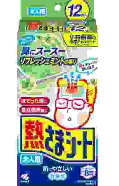 【日本直送】日本小林製藥 12片 清新薄荷香氣款 成人退熱貼  退熱貼 退燒貼 大阪實體藥妝店直送