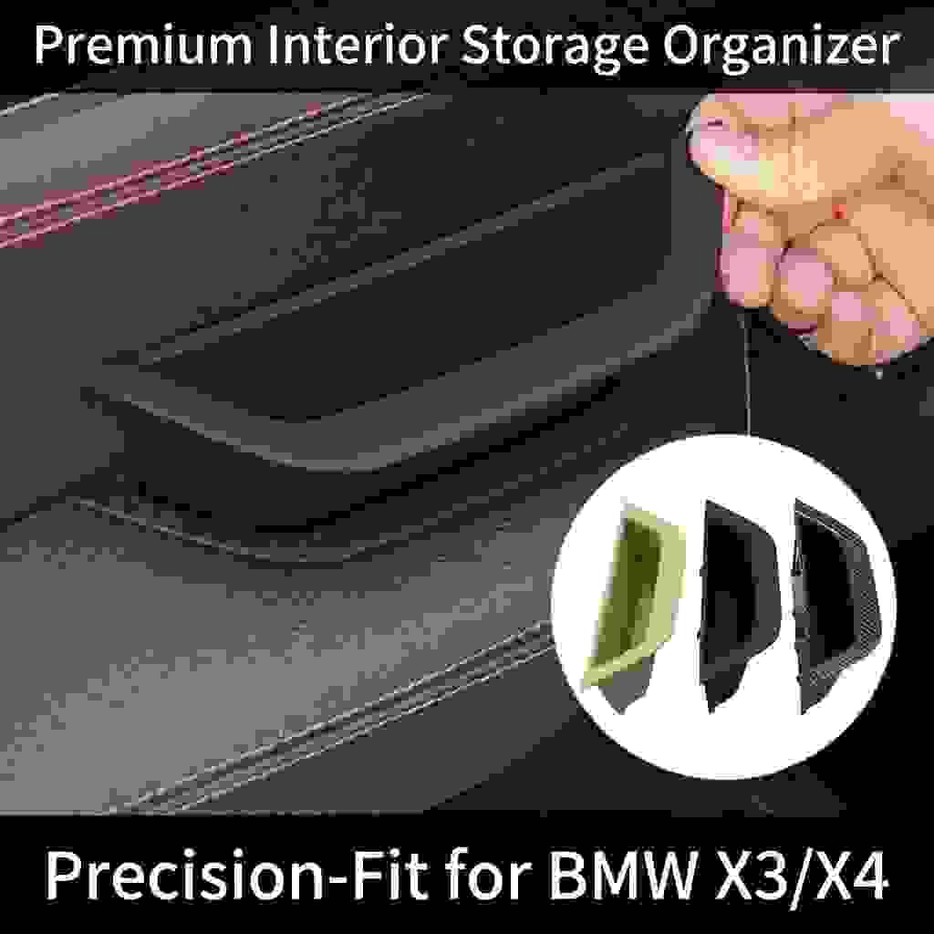 Precision-Fit Interior Door Handle Storage Box for BMW X3 (F25) & X4 (F26) | 2010-2016