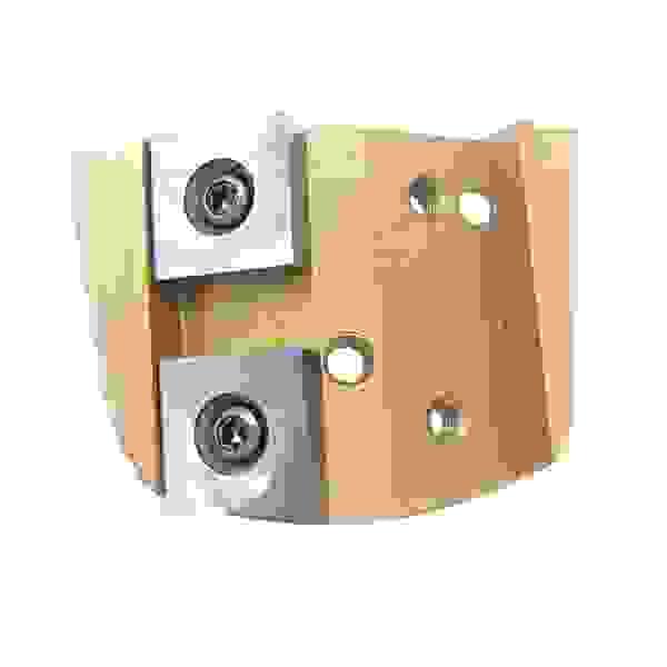 2-Bolt Carbide Scraper Shoes for Lavina Grinder — Glue/Mastic & Coating Stripping Tool