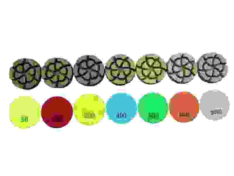 12mm Thick Resin Diamond Polishing Pads for Concrete (Size & Grit Options)