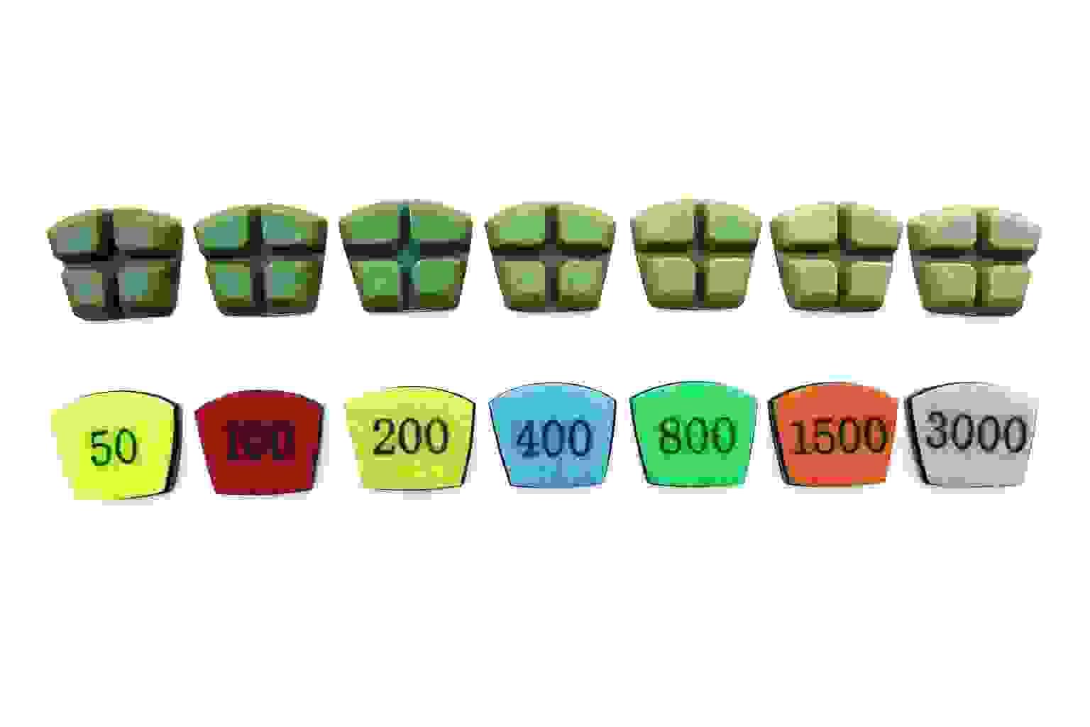 Diamond Resin Polishing Pad for Werkmaster Grinder | Quick-Change (50–3000 Grit)