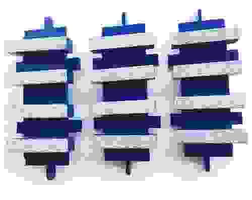 3-Pack Metal Diamond Grinding Blocks (Dyna-Style) for EDCO Concrete Floor Grinders