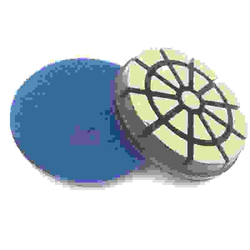 3” (80mm) Ceramic Hybrid Transition Pad – High-Cut Resin-Bond for Hard Concrete (Velcro Back)