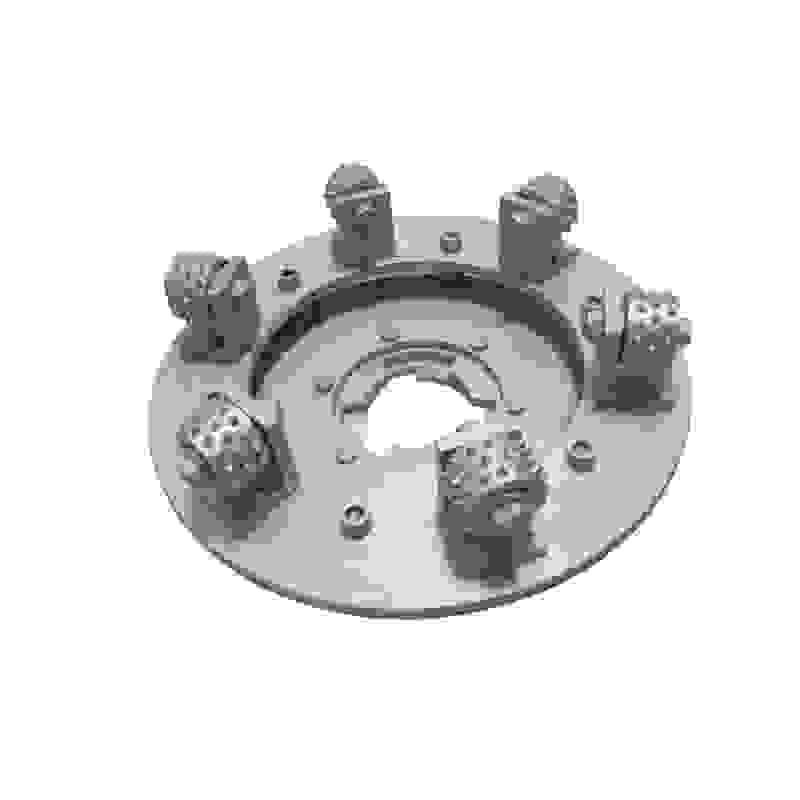 Bush Hammer Plate (17”, 6 Rollers, 45 Pins) for Klindex Grinder