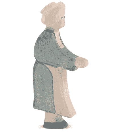 農場家庭系列｜奶奶（Grandmother）木製手工公仔