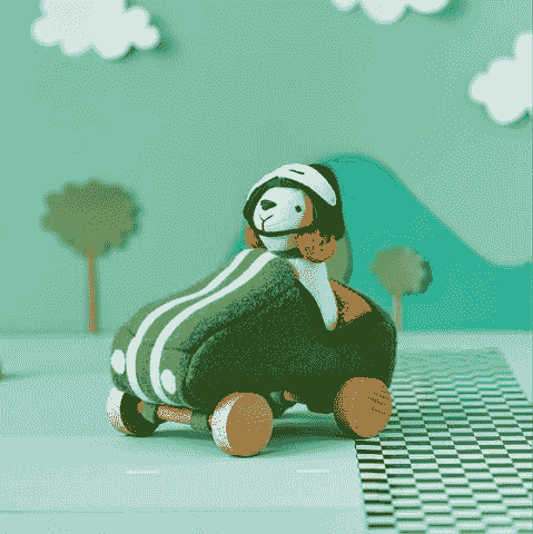 綠色狗狗 