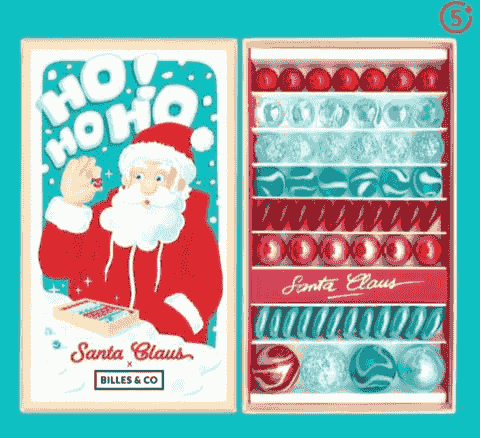 Santa Claus Marbles- 63 Pack 