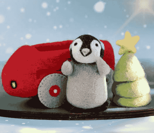聖誕企鵝車車加聖誕樹組
