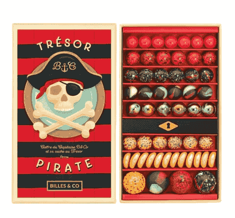Pirate Treasure Marbles Box - 78 Pack 