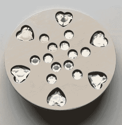 愛心粉彩色 中尺寸 Heart Gem Spinners