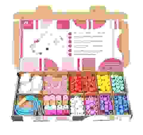 獨角獸愛心手鍊手作盒 Unicorn & Heart Bracelet Making Kit