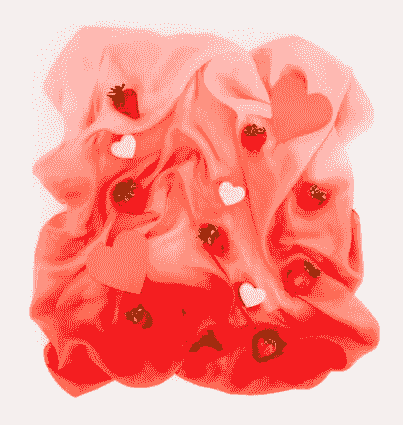 草莓紅絲巾(中尺寸) Strawberry Playsilk
