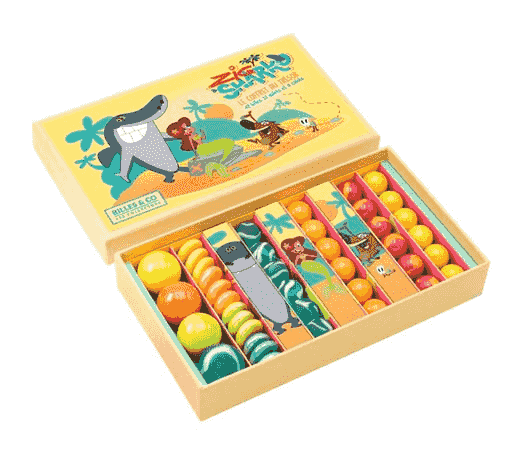 聯名玻璃彈珠收藏組｜58顆繽紛登場 ZIG AND SHARKO- 58 Pack 