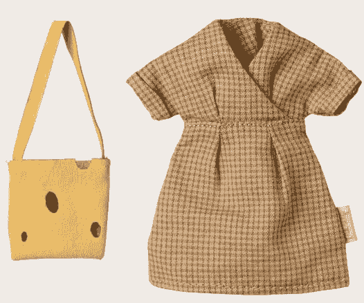 媽咪鼠洋裝加小黃包組| Dress and bag, Mum mouse