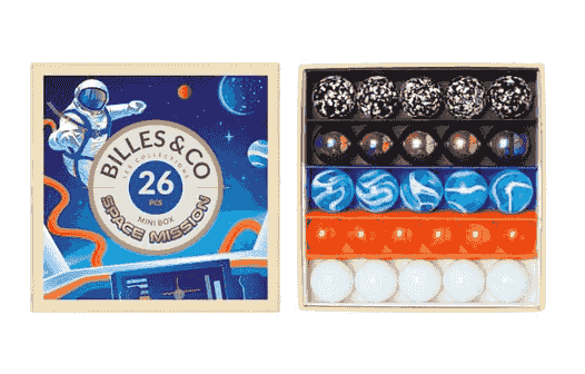 Space Mission Marbles Mini Box - 26 Pack
