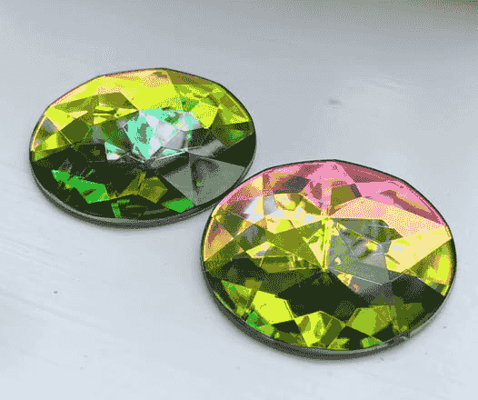 直徑5公分，火山水晶寶石（10件組) 50mm Crystal Volcano gems