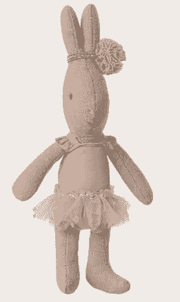 芭蕾舞裙小兔兔（粉紅／Micro 尺寸）Rabbit, Micro - Ballet suit and skirt rose 